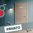 Targa Adesiva 'UFFICI' , Segnaletica per Porte e Pareti, 5x15 cm, Grigio 3