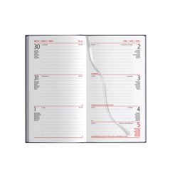 Agenda settimanale tascabile 2026 tessuto - 8x15cm multilingua 11 2