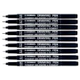 Penna Inchiostro pigmentato per disegni per lucidi  Snowman drawing pen 7