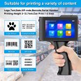Stampante Palmare Portatile TIJ800 a Getto D'inchiostro PortatileTouch da 5 Pollici per Logo/Immagine/Codice a Barre 3