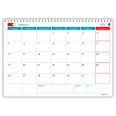 Planning mensile 2026-2027 spiralato 21x30cm A4 (bi-annuale) ROSSOBLU 2