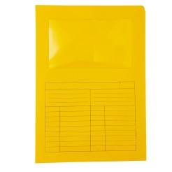 25 Cartelle in cartoncino Con Finestra e apertura Ad L - 22x31 cm 1