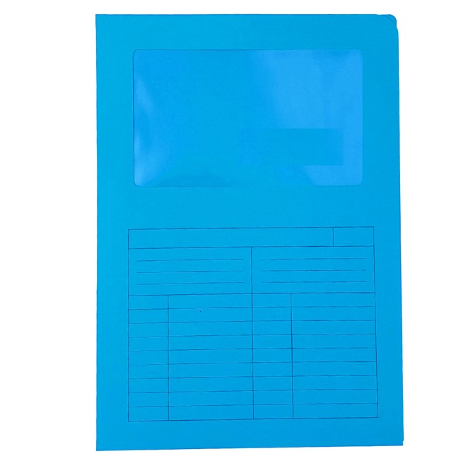 25 Cartelle in cartoncino Con Finestra e apertura Ad L - 22x31 cm 3