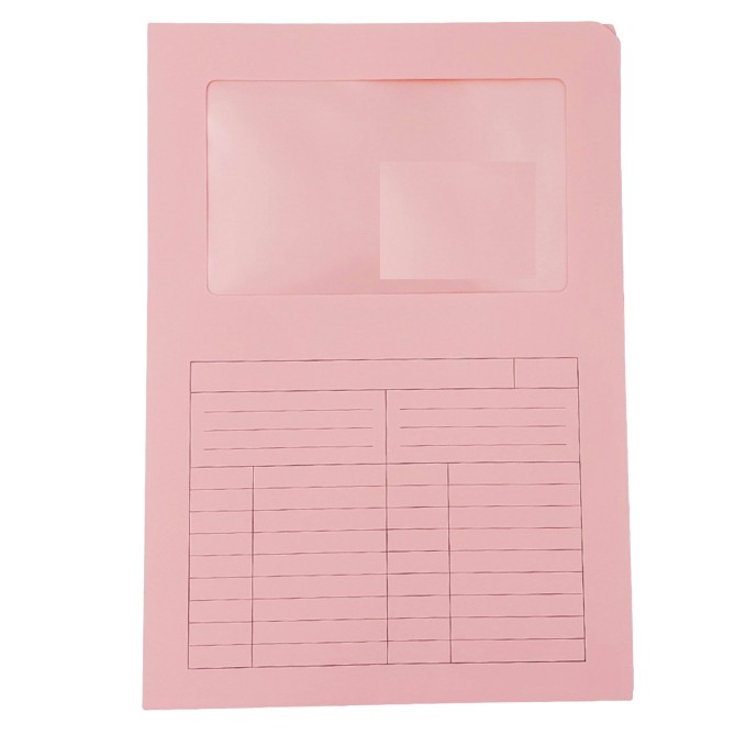 25 Cartelle in cartoncino Con Finestra e apertura Ad L - 22x31 cm 5