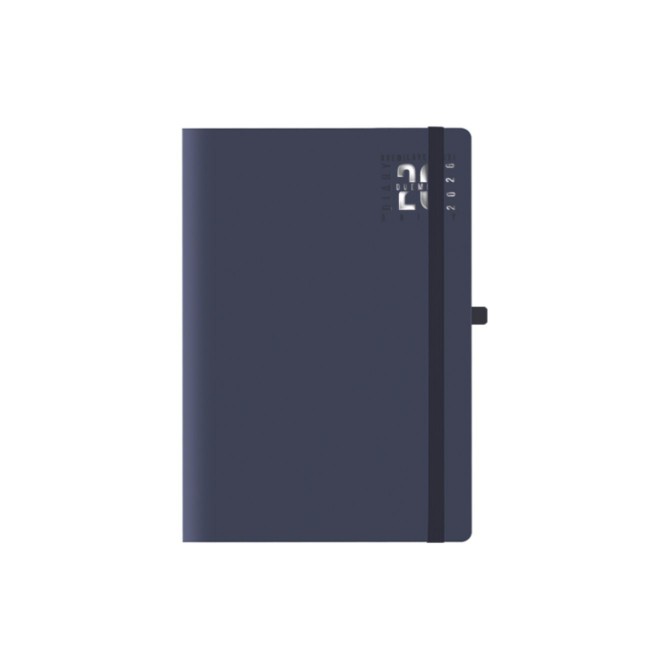 Agenda giornaliera 2026 chiusura elastico 15x21cm A5 multilingua 10