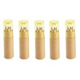 5 Pezzi Di Set Composto Da 6 Mini Matite Con Temperino E Astuccio Giallo 2