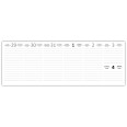 Planning settimanale 2026 GREY spiralato 10x30cm su due pagine orario festivi evidenziati natura grigio 5