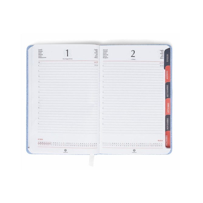 Agenda giornaliera tascabile 2026 fustellata termovirante 11x17cm 6