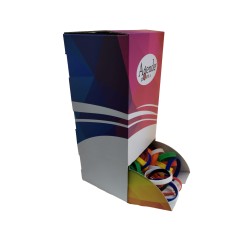 Espositore da 160 pezzi di Bracciale In Silicone , in 8 vari colori , Per Feste Piscine Brand E Discotechecm. 20x1,2 8