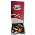 Espositore da 160 pezzi di Bracciale In Silicone , in 8 vari colori , Per Feste Piscine Brand E Discotechecm. 20x1,2 11