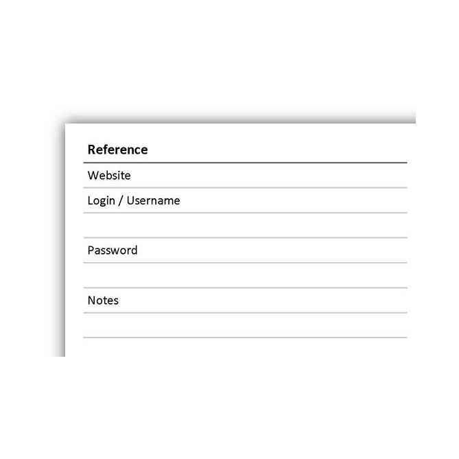 Libro delle password spiralato ,  9,5x17cm , 50 fogli per 300  password per Wi-fi, internet, carte credito ecc 4