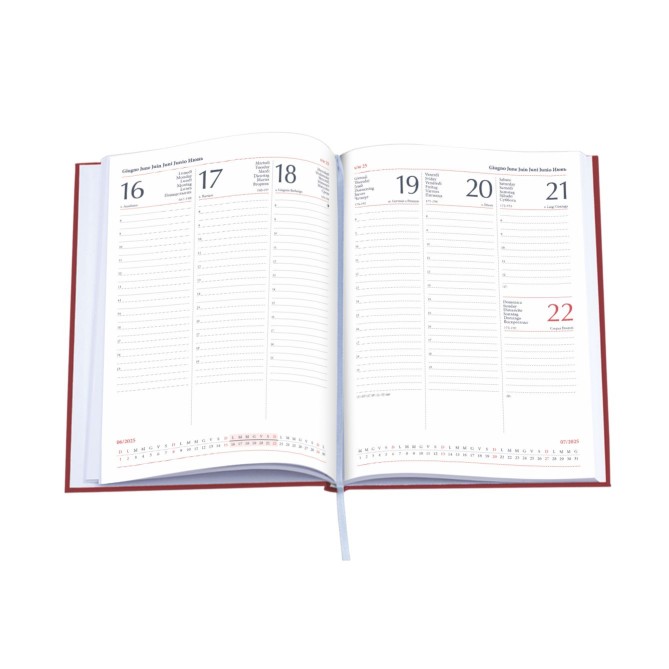 Agenda Settimanale 2026 17x24cm - copertina gommata 7