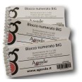 3 Blocchi Numerati BIG da 1 A 100 SPIRALATI 7x15 con righe per appunti -  per sorteggi e parcheggi 2