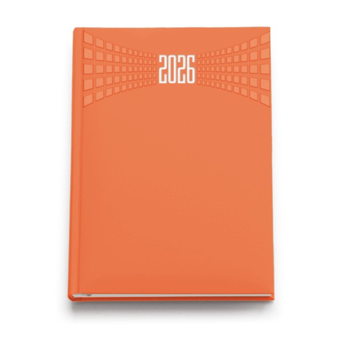 Agenda giornaliera 2026 matra 21x30cm A4 sab dom separati multilingua Arancio 2