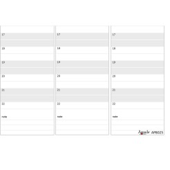 Planning Agenda 2026 Da Tavolo PIXEL ,21x30cm , A4 Spiralato Carta 90 Gr Con Sabato E Domenica Separato 1 2
