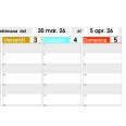 Planning Agenda 2026 Da Tavolo PIXEL ,21x30cm , A4 Spiralato Carta 90 Gr Con Sabato E Domenica Separato 3