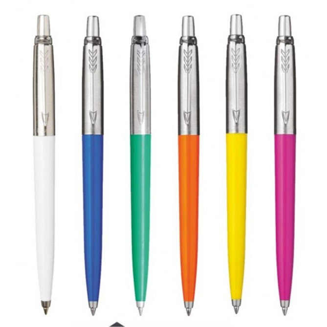 Parker Jotter Set Penne Colorate, 6 Pezzi con Espositore in Plexiglass e Scatole Regalo, Colori Moderni 10