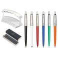 Parker Jotter Set Penne Colorate, 6 Pezzi con Espositore in Plexiglass e Scatole Regalo, Colori Classic 9