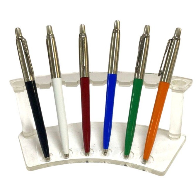Parker Jotter Set Penne Colorate, 6 Pezzi con Espositore in Plexiglass e Scatole Regalo, Colori Classic 11
