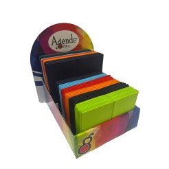 Espositore Porta Card Carte, bancomat,tessere ( 120 pezzi ) da 2 e 6 tasche in vari colori 11
