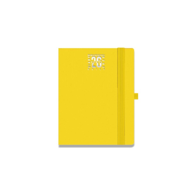 Agenda giornaliera tascabile 2026 pvc chiusura elastico 9x13cm 3