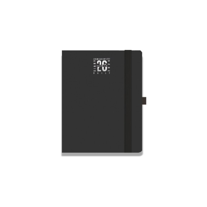 Agenda giornaliera tascabile 2026 pvc chiusura elastico 9x13cm 2