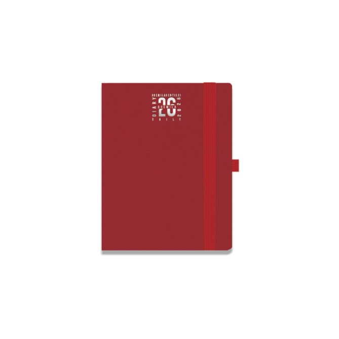 Agenda giornaliera tascabile 2026 pvc chiusura elastico 9x13cm 5