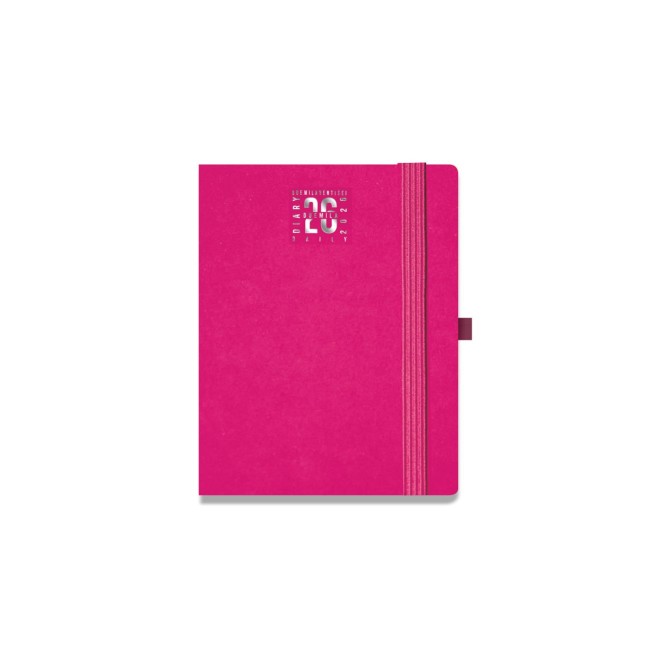 Agenda giornaliera tascabile 2026 pvc chiusura elastico 9x13cm 6