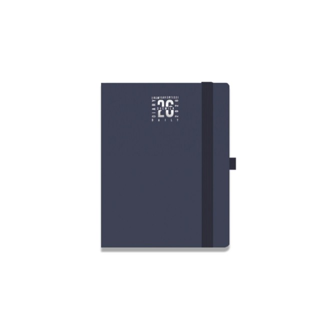 Agenda giornaliera tascabile 2026 pvc chiusura elastico 9x13cm 7