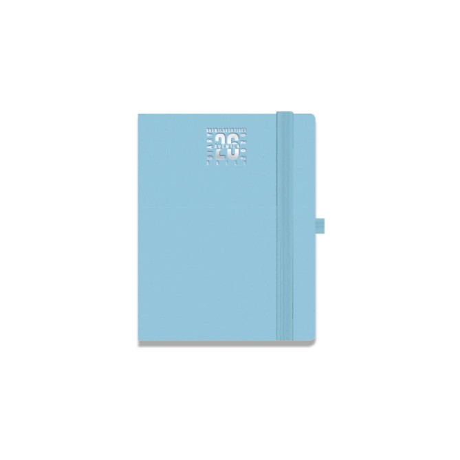 Agenda giornaliera tascabile 2026 pvc chiusura elastico 9x13cm 8