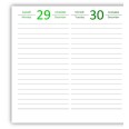 Planning settimanale 2026 COLORS spiralato 10x30cm su due pagine ,orario 8-22,  giorni in 7 vari colori 4