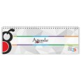 Planning settimanale 2026 COLORS spiralato 10x30cm su due pagine ,orario 8-22,  giorni in 7 vari colori 6