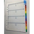 Ricambio agenda organizer rubrica pvc 15x21cm A5 bianco 1
