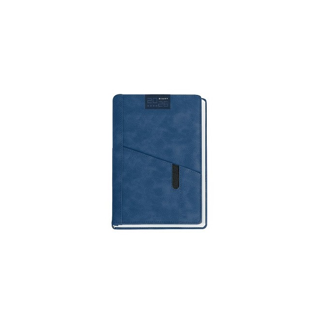 Agenda giornaliera 2026 poliestere 15x21cm A5 tasca porta penna 2