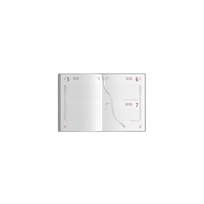 Agenda giornaliera 2026 poliestere 15x21cm A5 tasca porta penna Blu Royal 1