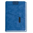 Agenda giornaliera 2026 poliestere 15x21cm A5 tasca porta penna Blu Royal 2