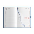 Agenda giornaliera 2026 tessuto - chiusura elastico 15x21cm A5 porta penna multilingua 6