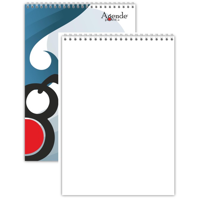 Blocco Notes Per Appunti BIANCO A4 21x30cm 60 Fogli Spiralato Carta Da 80gr 2