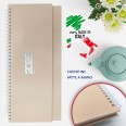 Planning settimanale in EcoPelle 2026 spiralato 14x30cm - Planner Fatto a mano - Made in Italy 2