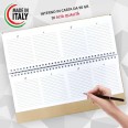Planning settimanale in EcoPelle 2026 spiralato 14x30cm - Planner Fatto a mano - Made in Italy 4