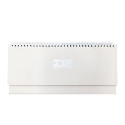 Planning settimanale in EcoPelle 2026 spiralato 14x30cm AVORIO - Planner Fatto a mano - Made in Italy 1