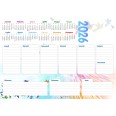 Planning Settimanale A4 2026, 21x30 cm, 55 Fogli, Spiralato con Calendario Annuale, Design Uccelli 3