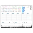 Planning Settimanale A4 2026, 21x30 cm, 55 Fogli, Spiralato con Calendario Annuale, Design Natura Black 2