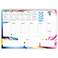 Planning Settimanale A4 2026, 21x30 cm, 55 Fogli, Spiralato con Calendario Annuale, Design Arcobaleno 2