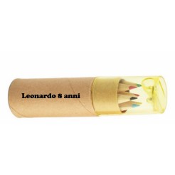 5 Pezzi Di Set Composto Da 6 Mini Matite Con Temperino E Astuccio 1 2