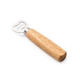Generico Apribottiglie Classico in Acciaio con Manico in Legno, 14 cm, PERSONALIZZATO , Colore Legno Chiaro 1