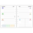Ricambio Agenda Settimanale A5, 15x21cm, 2026 ,   6 Fori, Carta 90gr, Layout con Griglia Appunti 2