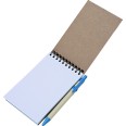 Taccuino con Blocco Note PERSONALIZZATO BLOCCO E PENNA , Copertina in Cartone Riciclato, Penna Inclusa, 9x14 cm 1