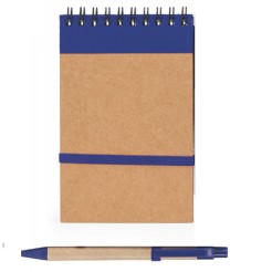 Taccuino con Blocco Note PERSONALIZZATO BLOCCO E PENNA , Copertina in Cartone Riciclato, Penna Inclusa, 9x14 cm 4 2