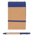 Taccuino con Blocco Note PERSONALIZZATO BLOCCO E PENNA , Copertina in Cartone Riciclato, Penna Inclusa, 9x14 cm 3